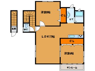 コーポさくらの物件間取画像